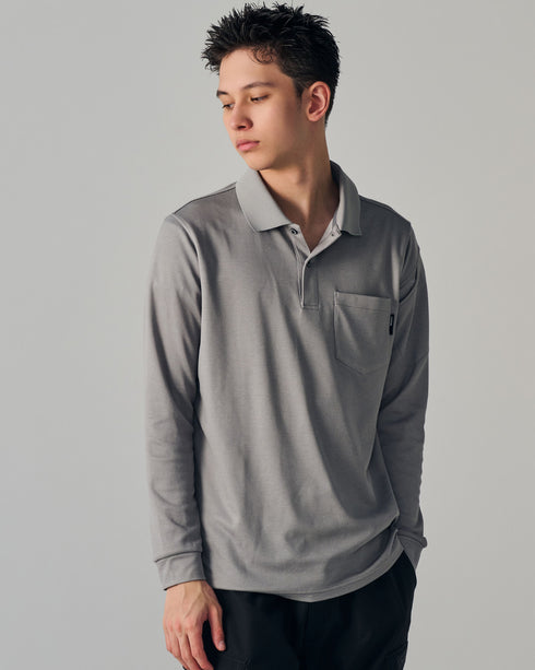 2275 TecRecycロングスリーブポロシャツ