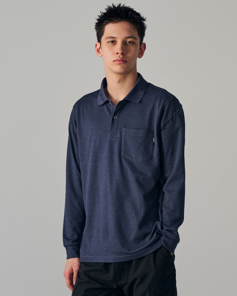 2275 TecRecycロングスリーブポロシャツ – TS DESIGN