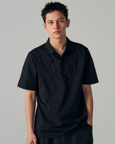 8565 TS DEOドッツショートスリーブポロシャツ