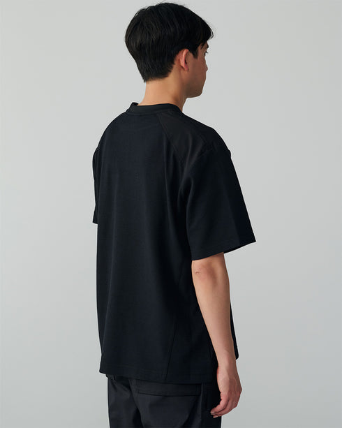 5545 スラントジップショートスリーブTシャツ