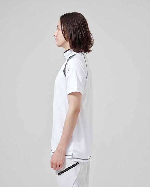 3015 ショートスリーブハーフジップ