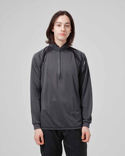 3025 ロングスリーブハーフジップ