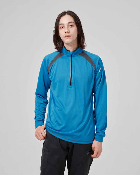 3025 ロングスリーブハーフジップ