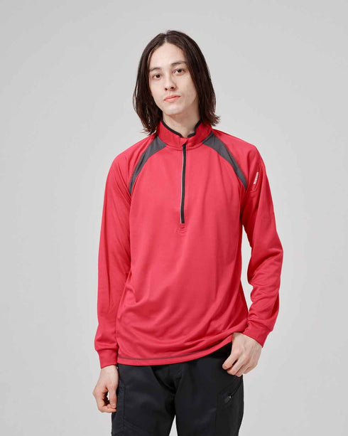 3025 ロングスリーブハーフジップ