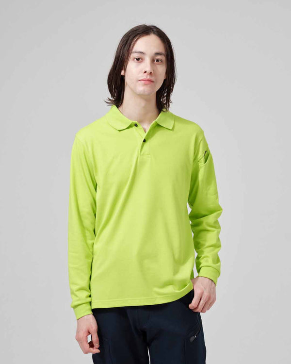 4075 ESロングスリーブポロシャツ