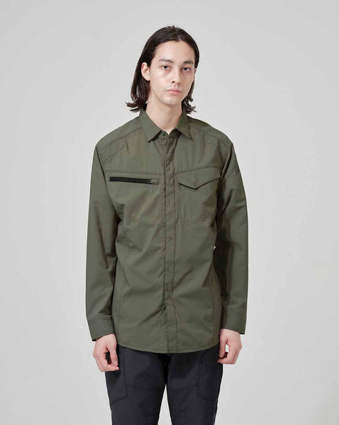 4615 エコハイブリッドダブルクロスライトシャツ