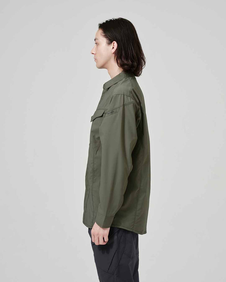 mi チャコールグレーXS 4615 エコハイブリッドダブルクロスライトシャツ – TS DESIGN