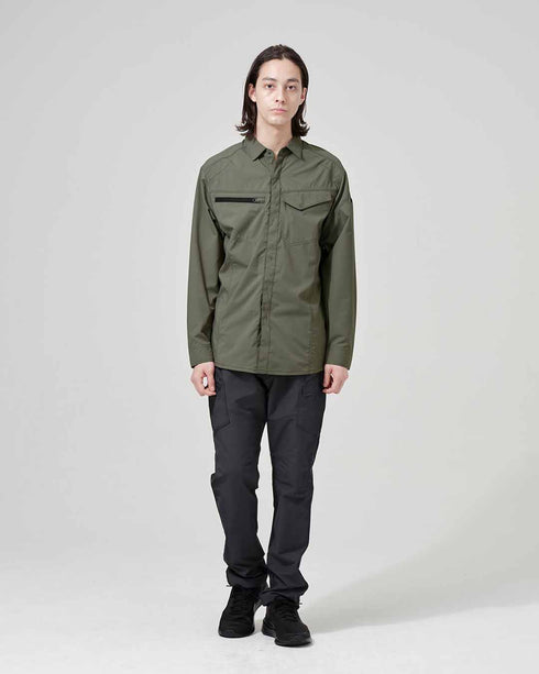 4615 エコハイブリッドダブルクロスライトシャツ