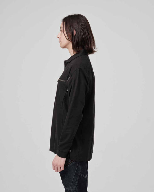 5105 ワークニットロングポロシャツ