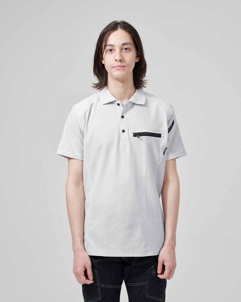 51055 ワークニットショートポロシャツ