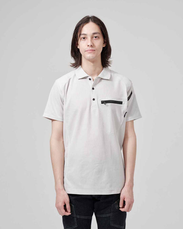 51055 ワークニットショートポロシャツ