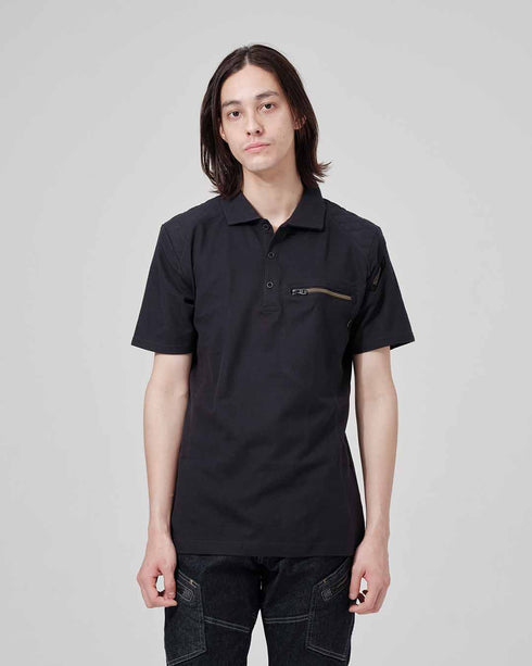 51055 ワークニットショートポロシャツ