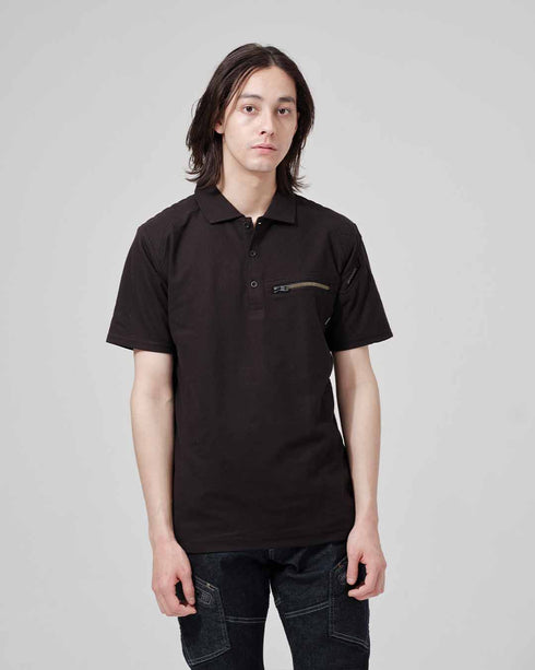 51055 ワークニットショートポロシャツ