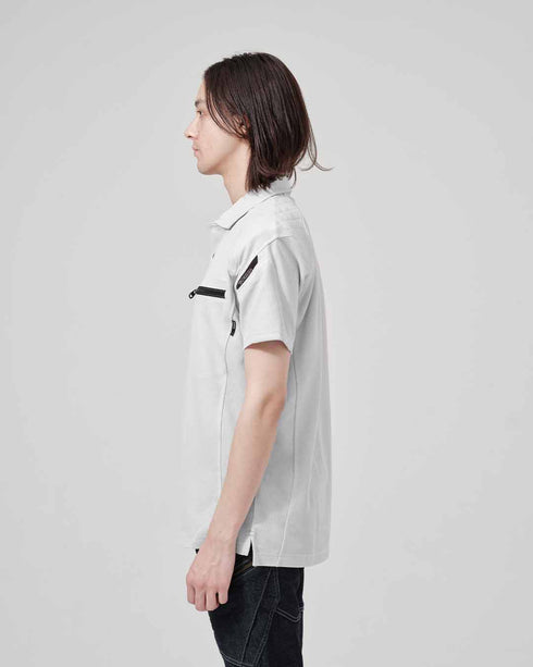 51055 ワークニットショートポロシャツ