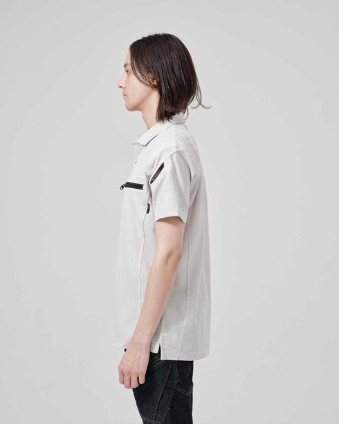 51055 ワークニットショートポロシャツ