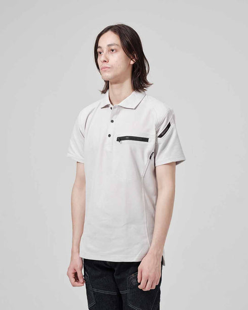 51055 ワークニットショートポロシャツ