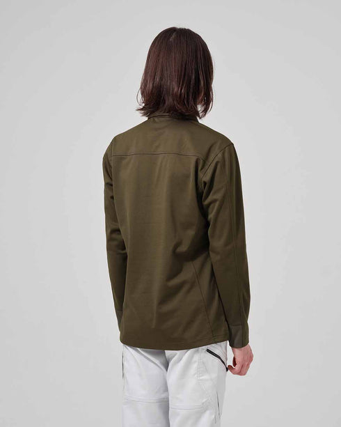 51305 T/Cワークニットロングポロシャツ