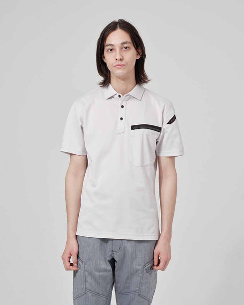 51355 T/Cワークニットショートポロシャツ