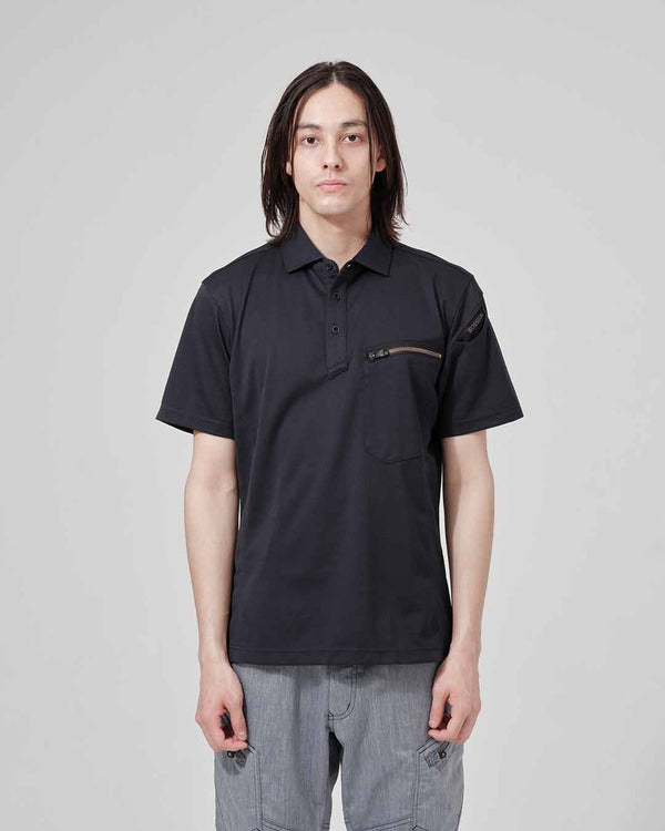 51355 T/Cワークニットショートポロシャツ