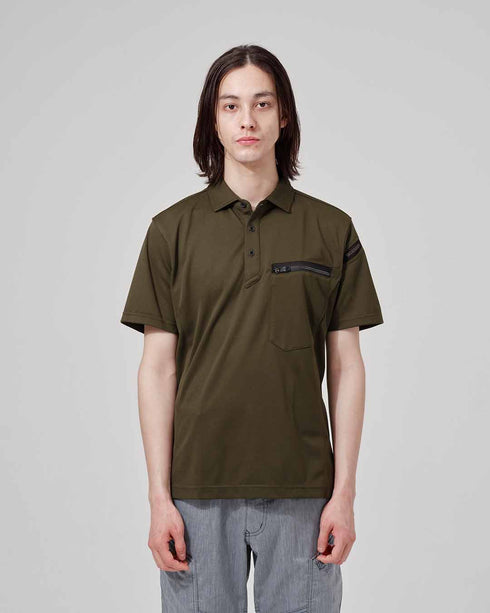 51355 T/Cワークニットショートポロシャツ