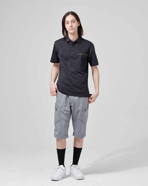 51355 T/Cワークニットショートポロシャツ