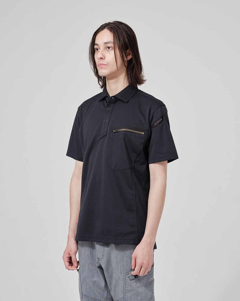 51355 T/Cワークニットショートポロシャツ