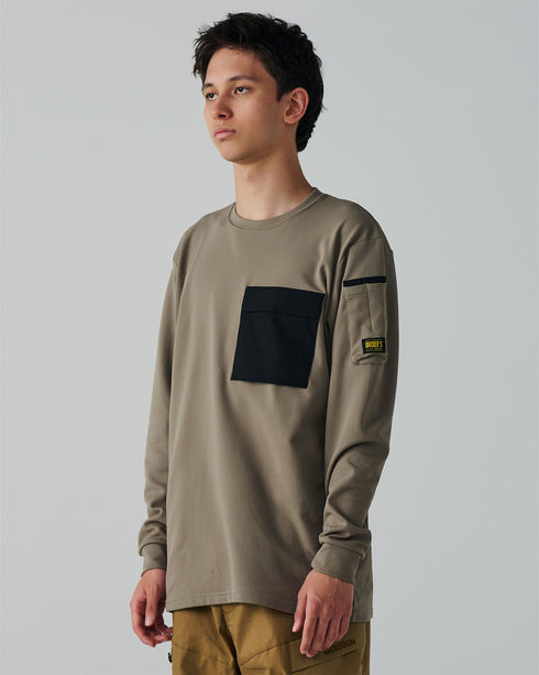 55353 ニッカーズドライワッフルロングスリーブTシャツ