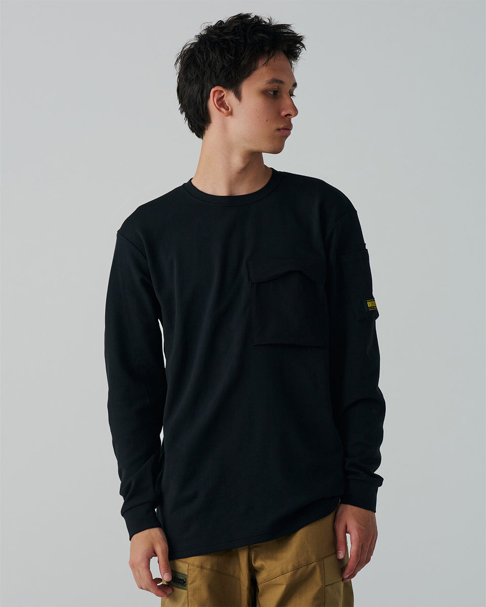 55353 ニッカーズドライワッフルロングスリーブTシャツ【廃番予定