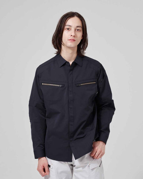 5605 TSエコダブルライトクロスロングスリーブシャツ