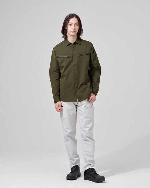 5605 TSエコダブルライトクロスロングスリーブシャツ