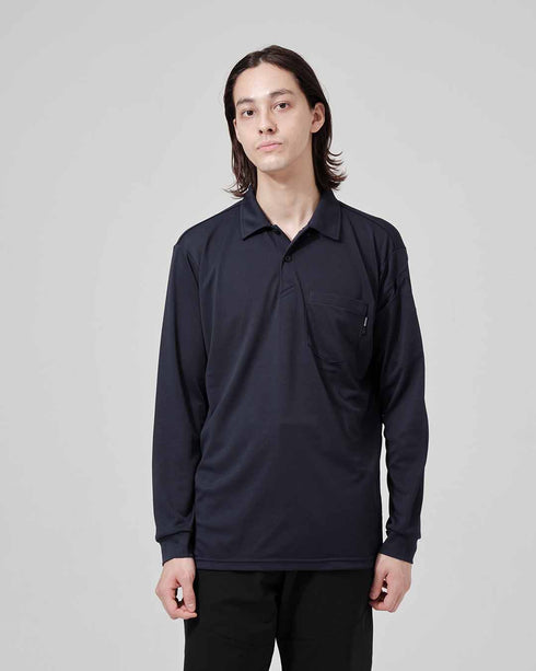 6075 ドライロングスリーブポロシャツ