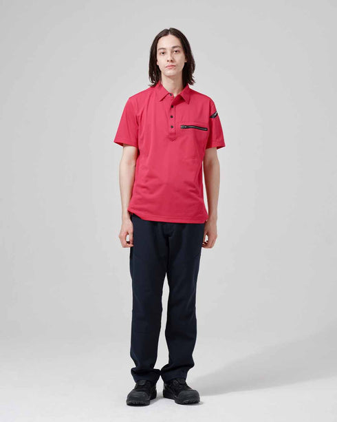 81355 ESワークニットショートポロシャツ