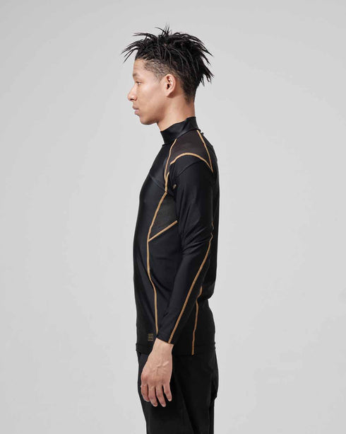 8350 ハイネックロングスリーブシャツ