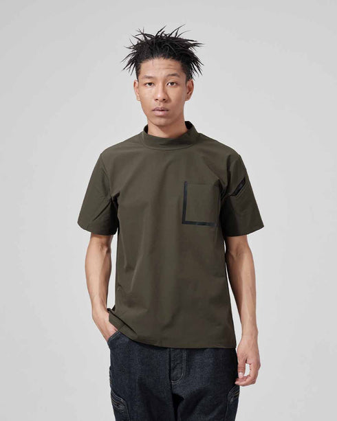 83552 TS DELTAスウェットモックネックTシャツ