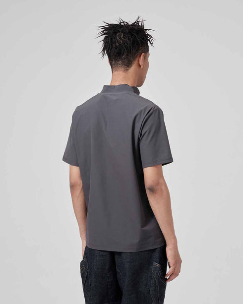 83552 TS DELTAスウェットモックネックTシャツ