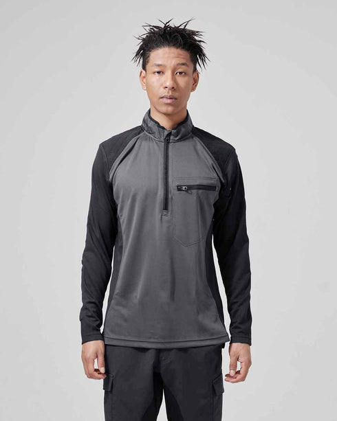 846305 ワークニットロングシャツ