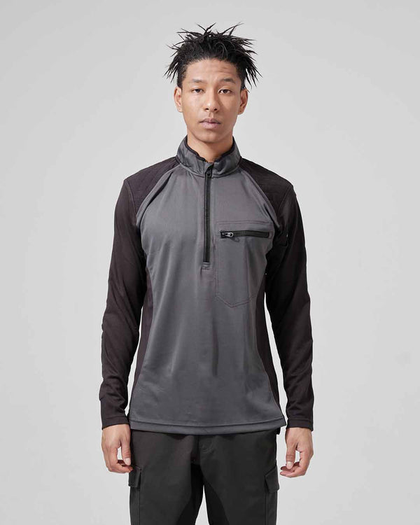 846305 ワークニットロングシャツ