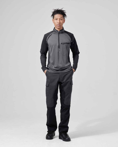 846305 ワークニットロングシャツ