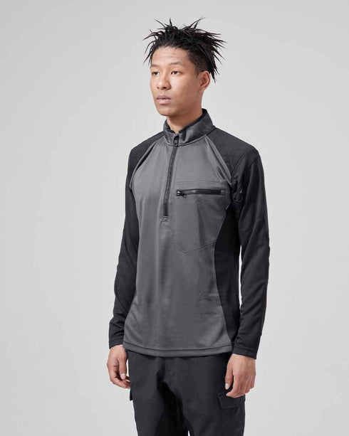 846305 ワークニットロングシャツ