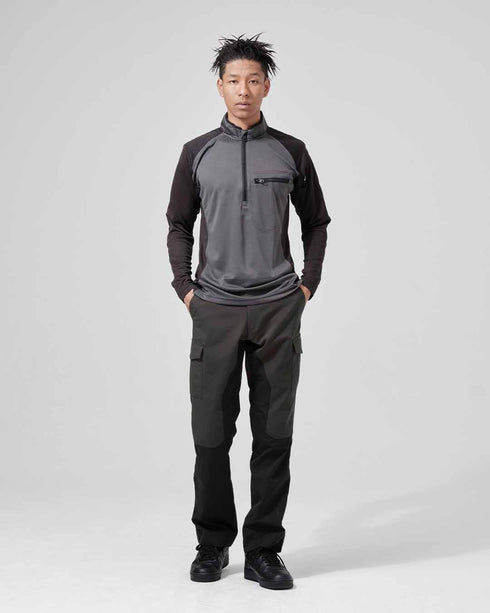 846305 ワークニットロングシャツ