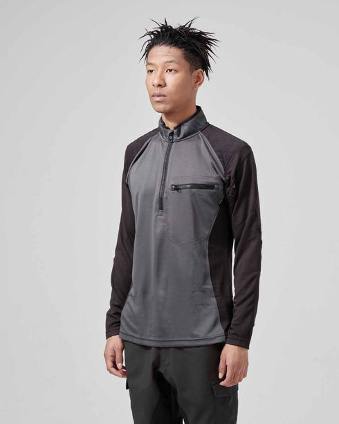 846305 ワークニットロングシャツ