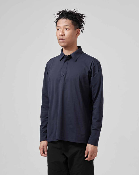 9075 TS DEOドライロングスリーブポロシャツ